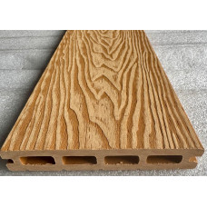  Террасная доска ДПК Бест декинг (Best decking) Лайт Тиснение/широкий вельвет цвет: Орех