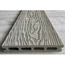 Террасная доска ДПК Бест декинг (Best decking) Лайт Тиснение/широкий вельвет цвет: Серый