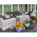 Комплект мебели из ротанга OUTDOOR Мадейра (3-местный диван, 2кресла, стол), ш/п, светлый микс Комплект мебели из ротанга OUTDOOR Мадейра (3-местный диван, 2кресла, стол), ш/п, светлый микс