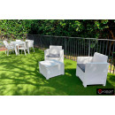 Комплект мебели NEBRASKA TERRACE Set (стол, 2 кресла), цвет белый