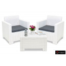 Комплект мебели NEBRASKA TERRACE Set (стол, 2 кресла), цвет белый