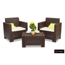 Комплект мебели NEBRASKA TERRACE Set (стол, 2 кресла), венге