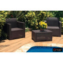 Комплект мебели NEBRASKA TERRACE Set (стол, 2 кресла), венге Комплект мебели NEBRASKA TERRACE Set (стол, 2 кресла), венге