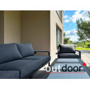 Комплект мебели OUTDOOR Торонто (3-местный диван, 2 кресла, стол), графит Комплект мебели OUTDOOR Торонто (3-местный диван, 2 кресла, стол), графит